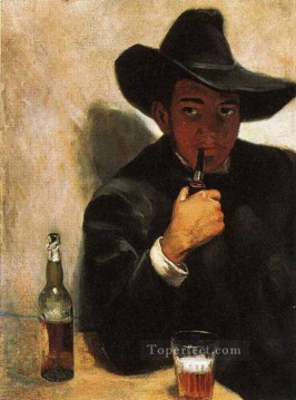 autorretrato 1907 Diego Rivera Pinturas al óleo